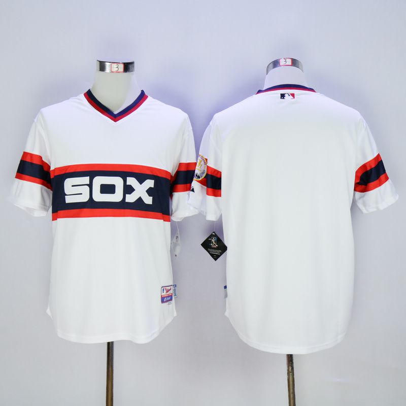 Men Chicago White Sox Blank White MLB Jerseys